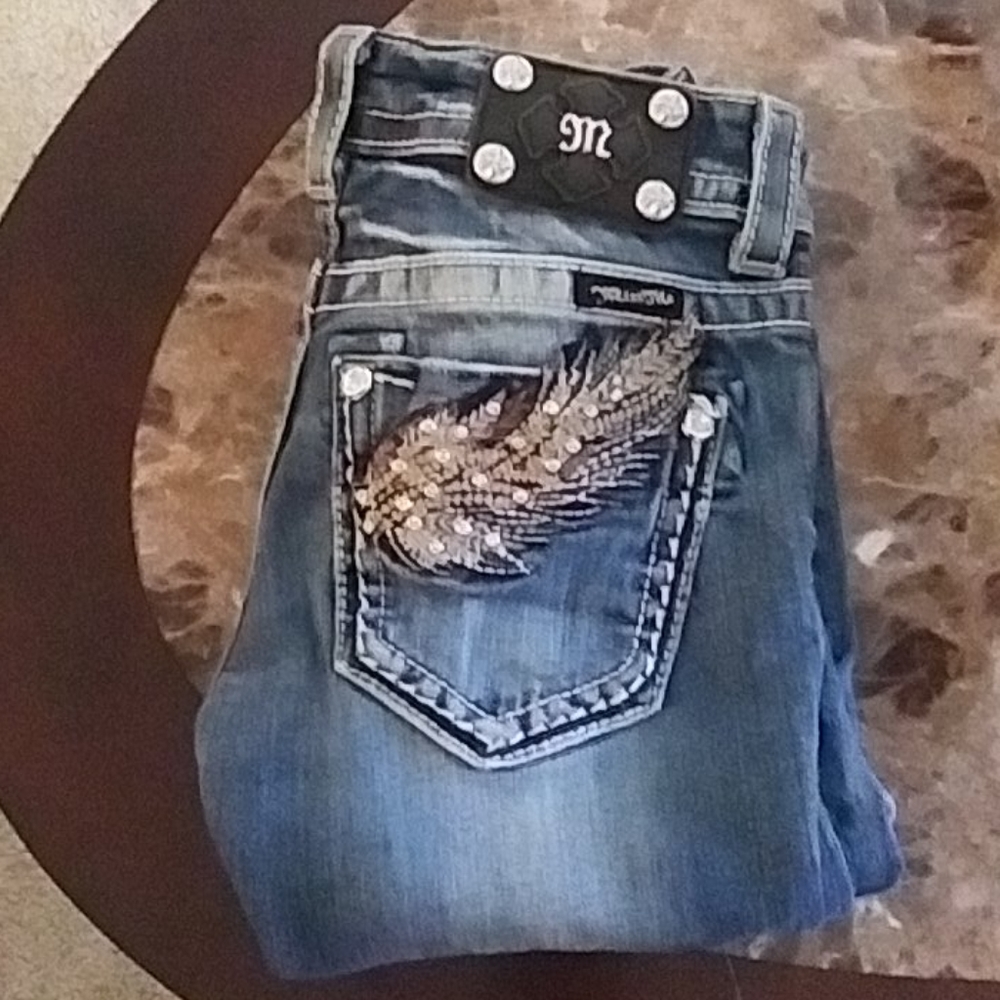 Miss Me Winged Pocket Jeans